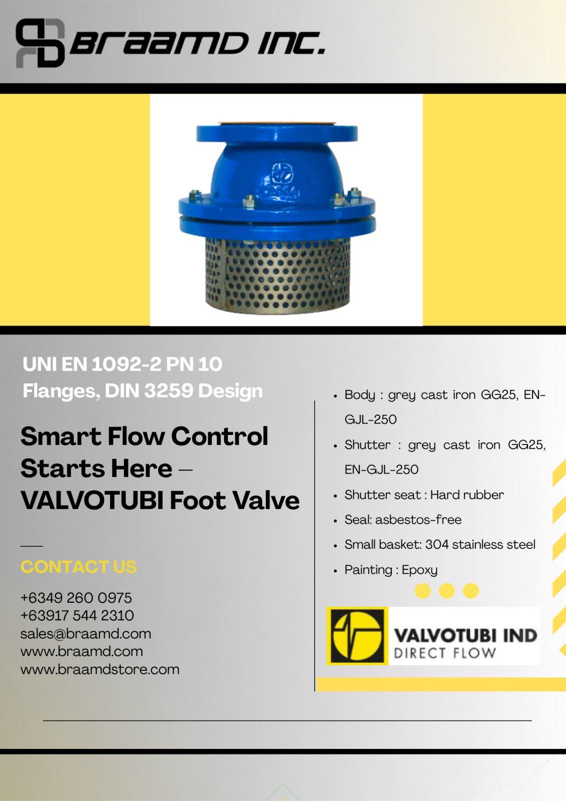 𝗥𝗲𝗹𝗶𝗮𝗯𝗹𝗲 𝗕𝗮𝗰𝗸𝗳𝗹𝗼𝘄 𝗣𝗿𝗲𝘃𝗲𝗻𝘁𝗶𝗼𝗻 𝘄𝗶𝘁𝗵 𝗩𝗔𝗟𝗩𝗢𝗧𝗨𝗕𝗜 𝗙𝗼𝗼𝘁 𝗩𝗮𝗹𝘃𝗲