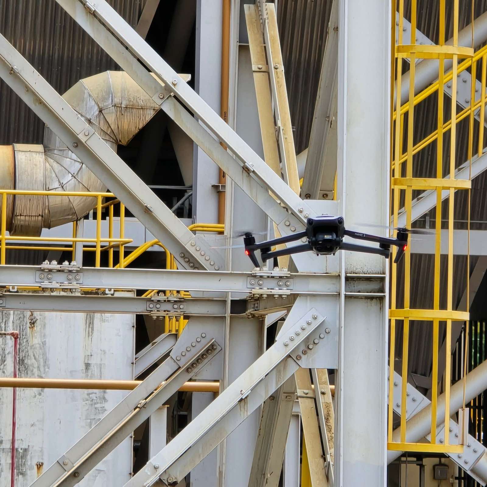 A DJI Enterprise Drone Demo in a Powerplant.