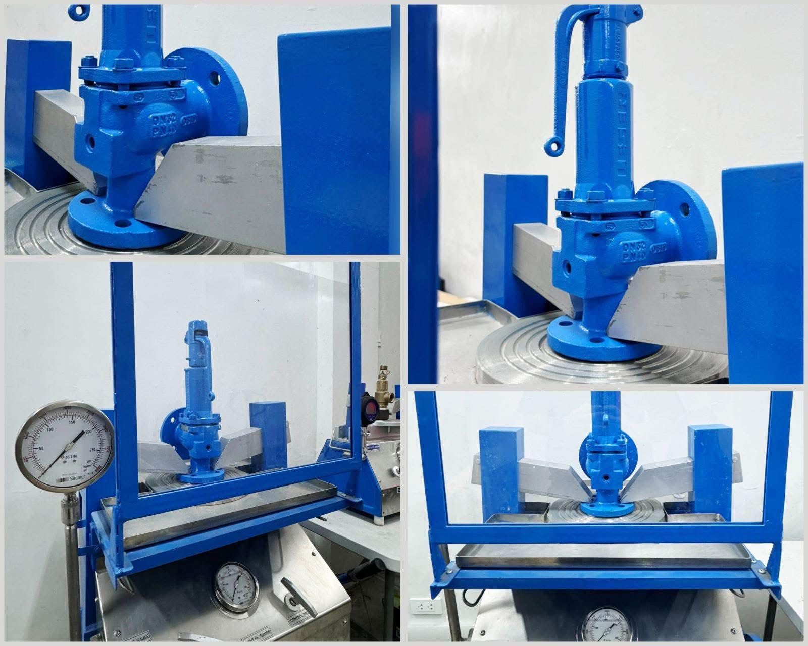 Precision Calibration of Pressure Relief Valves with Certificate