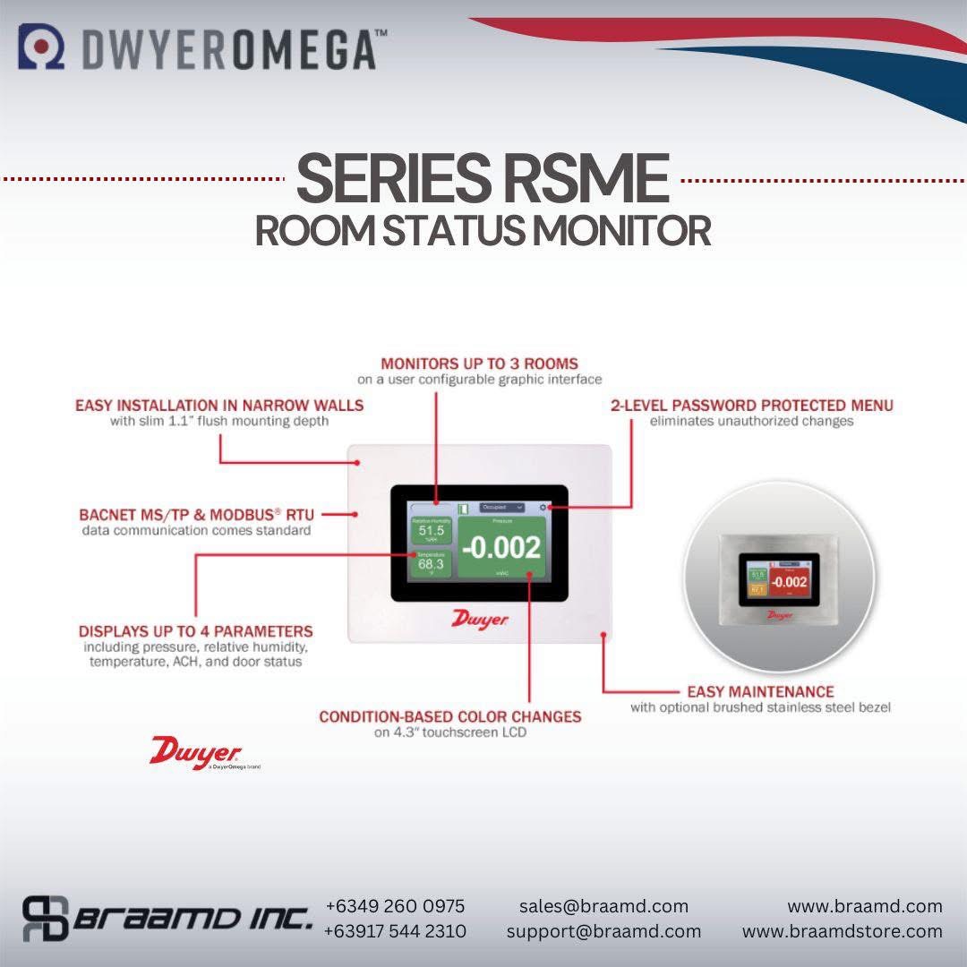 Simplify Room Monitoring with Dwyer Omega RSME