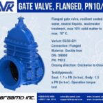 AVK GATE VALVE FLANGED PN10-16