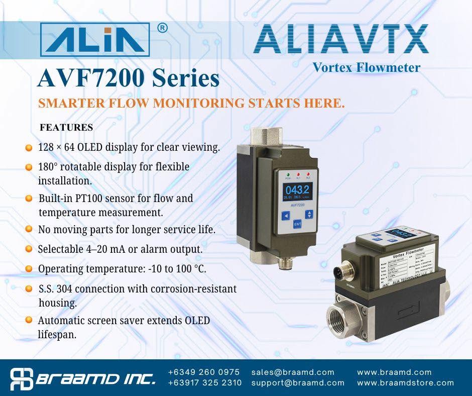 ALIA AVF7200 Series Vortex Flowmeter