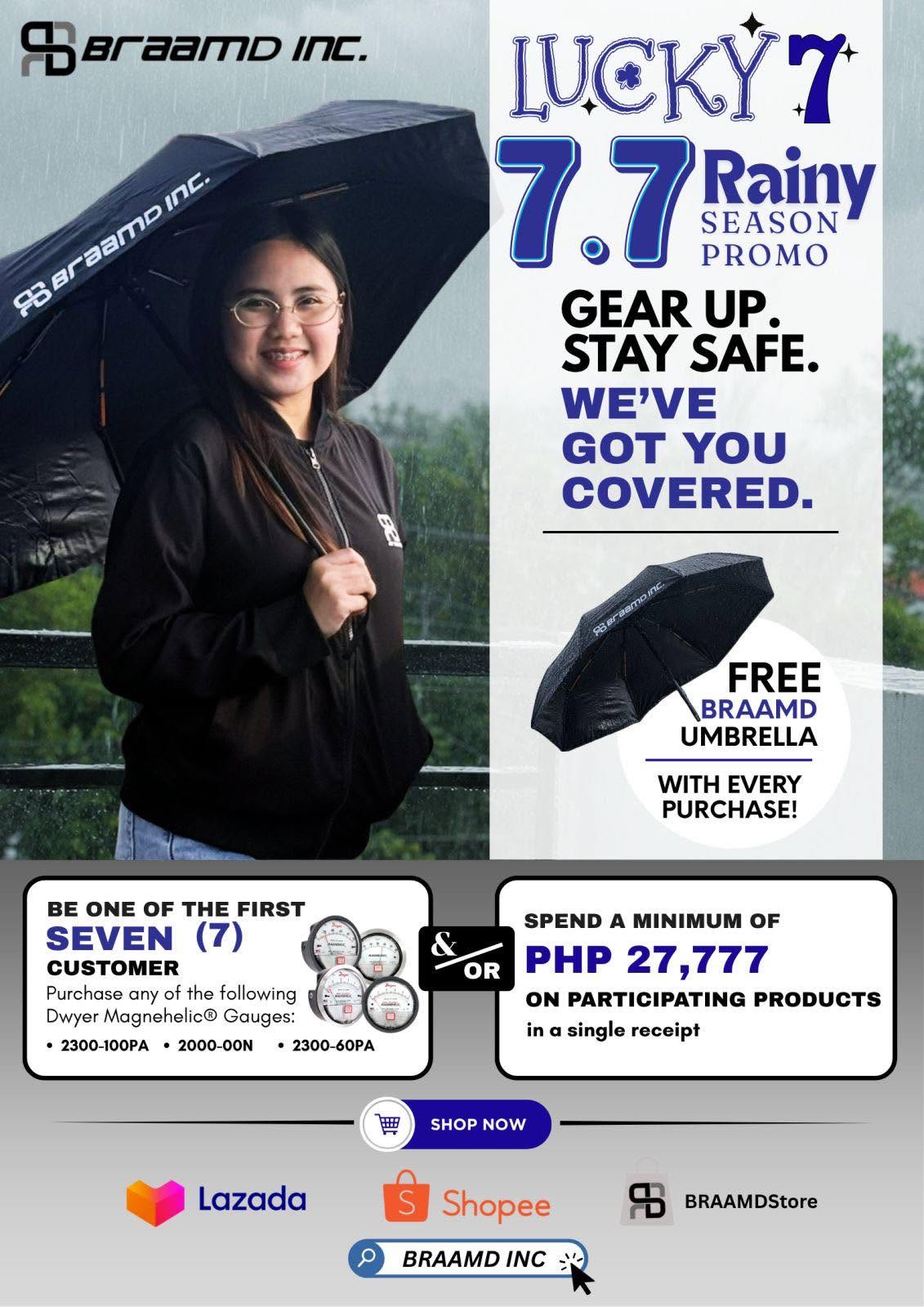 BRAAMD 7.7 Lucky 7 Rainy Season Promo