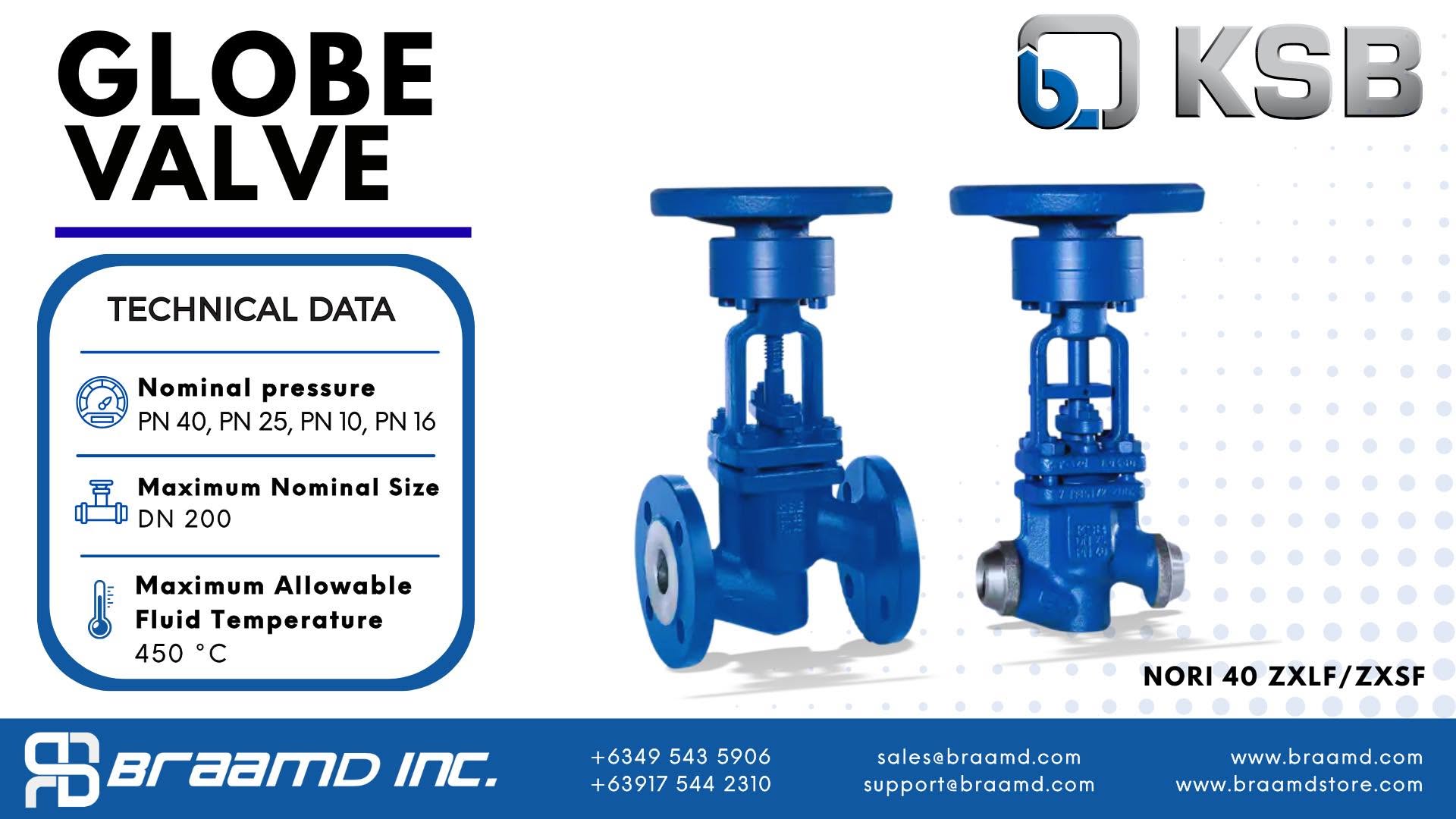 Globe valve NORI 40 ZXLF/ZXSF