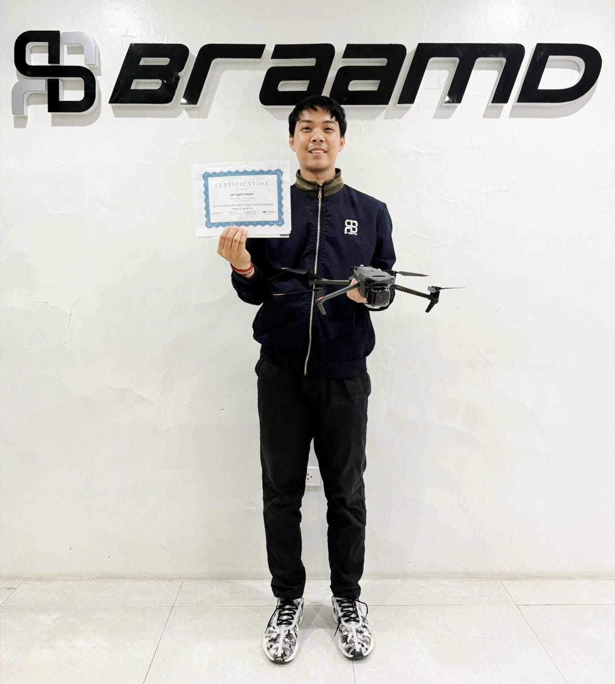 BRAAMD is proud to share that one of our engineers is now also a DJI Delivery & Solutions Engineer.