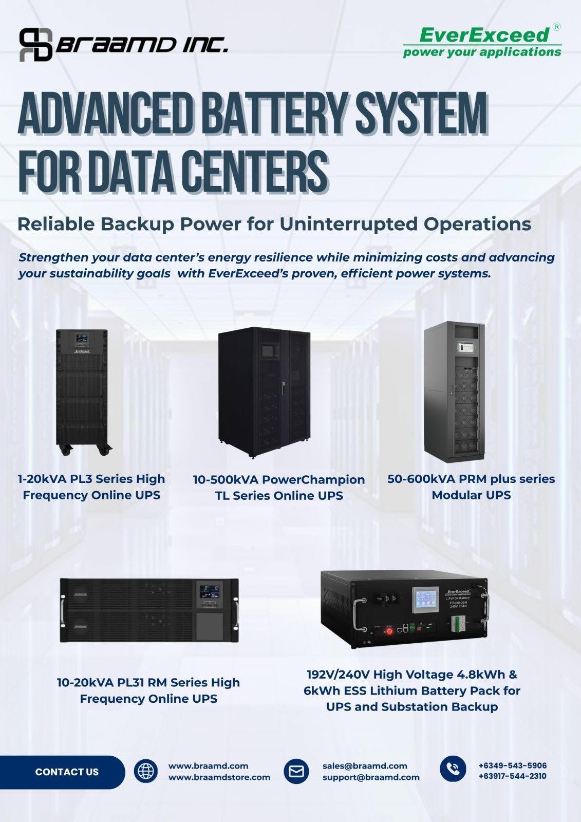 Ensure Uninterrupted Operations with EverExceed Advanced Battery Systems for Data Centers