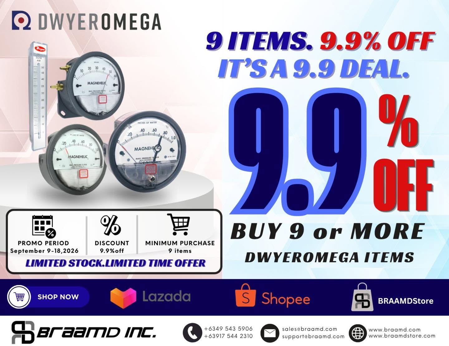 9 ITEMS. 9.9% OFF. IT’S A 9.9 DEAL!