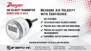 Dwyer Series AVUL and AVLV Air Velocity Transmitters