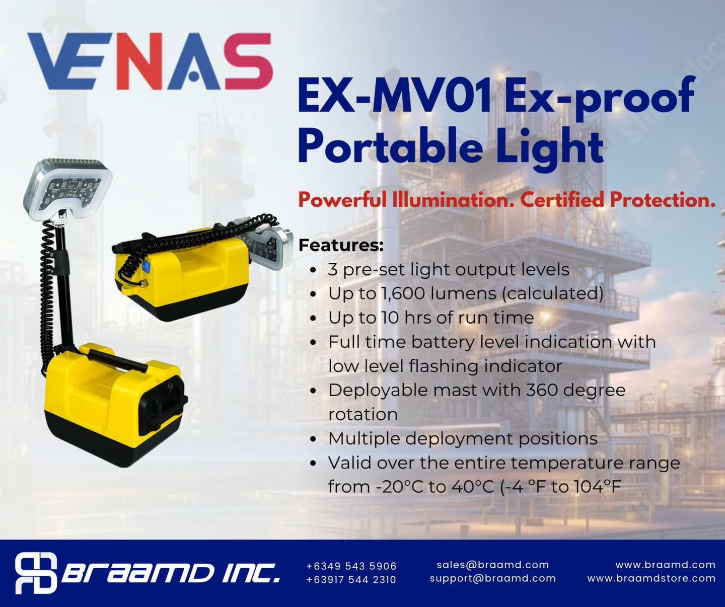EX-MV01 Ex-proof Portable Light