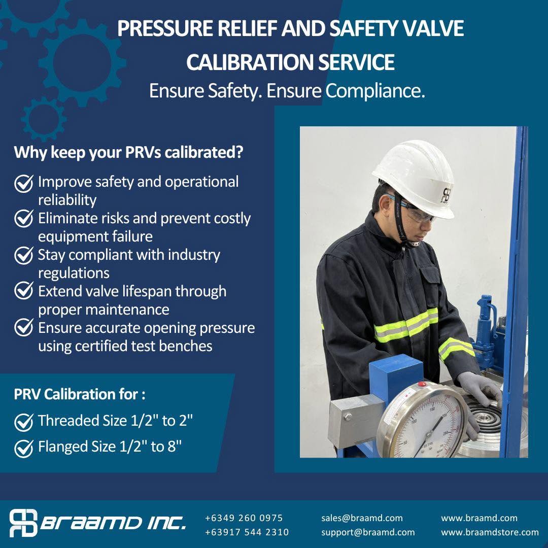 Pressure Relief & Safety Valve Calibration Service