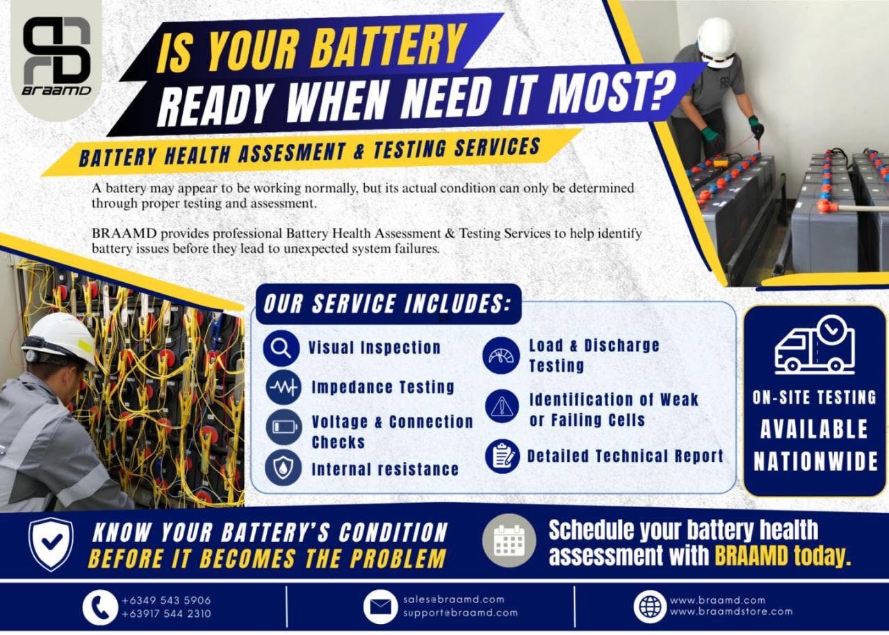 BATTERY HEALTH ASSESSMENT & TESTING SERVICES