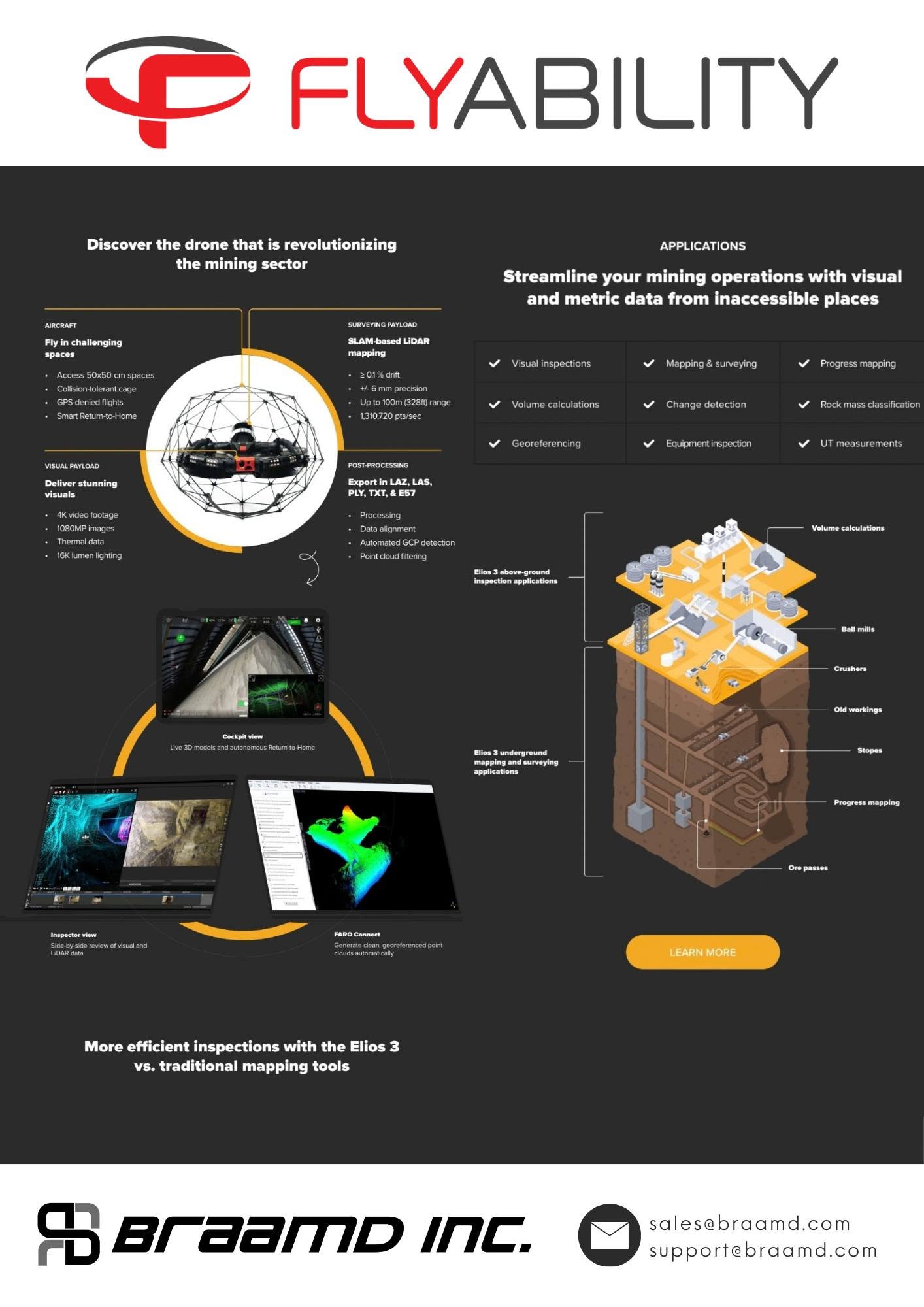 Elios 3 Surveying, a trusted tool in the mining industry.
