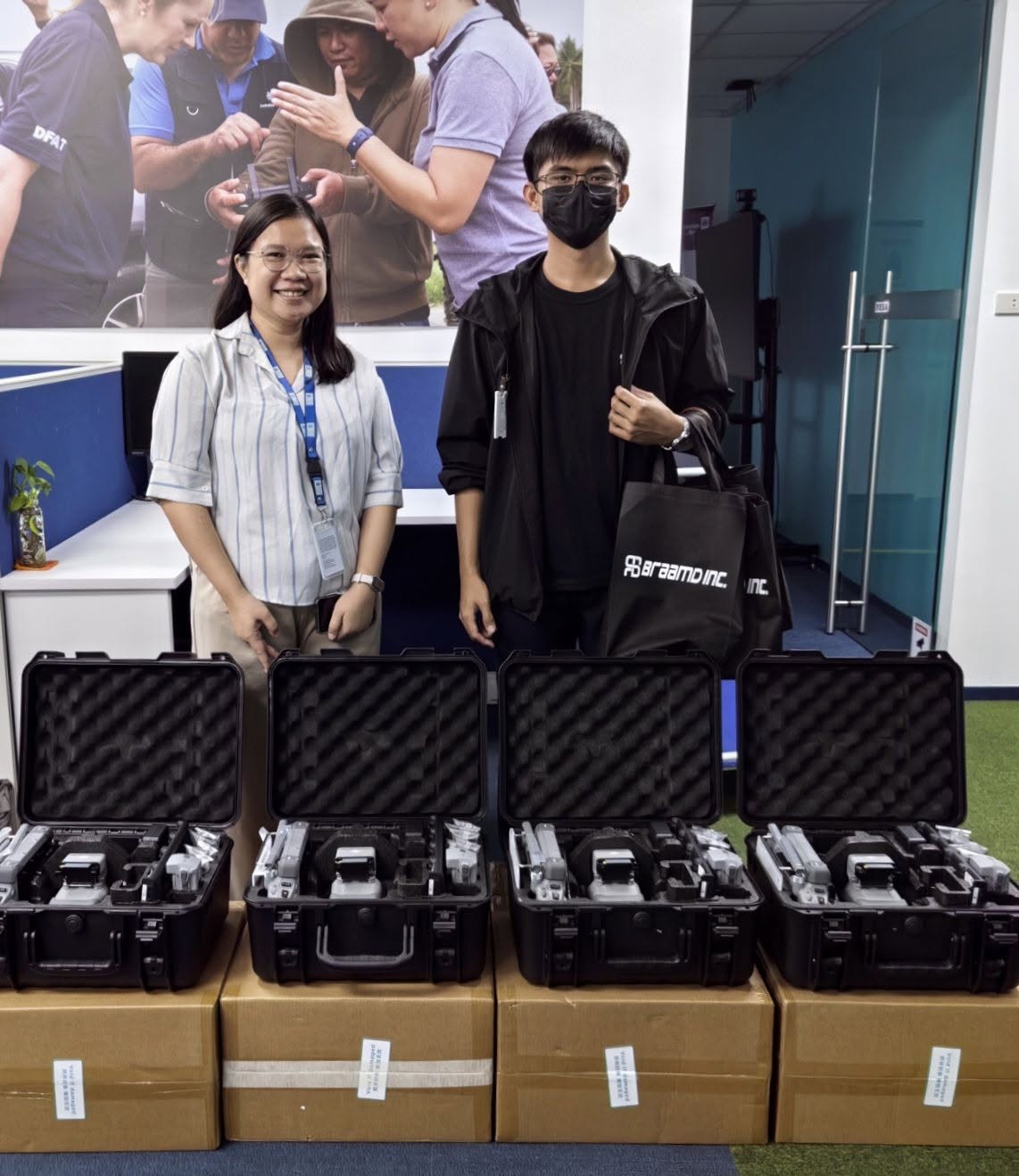 Successfully Delivered 4 units of DJI M4E with DJI AS1 Speaker and Introductory Training. Thank you very much Maam.