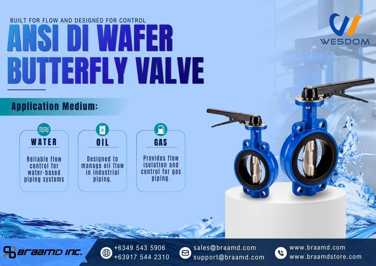 WESDOM Wafer Butterfly Valve